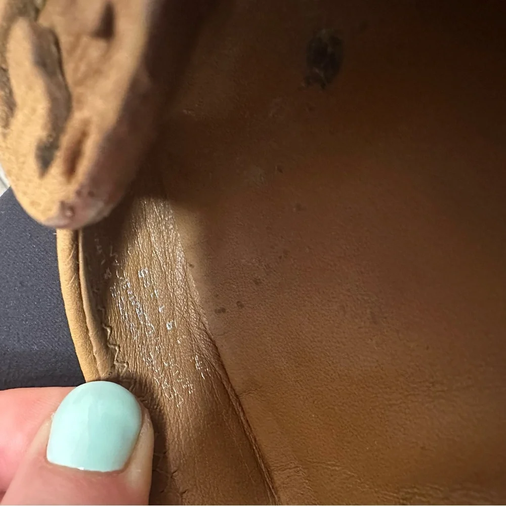 Tory Burch Sally Wedge Shoes Tan